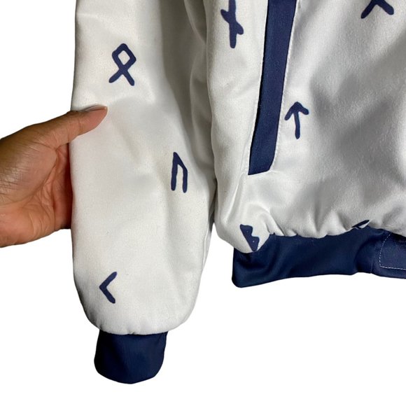 VALHYR Men's Patterned Faux Sherling Full Zip Hooded Jacket - Picture 4 of 10